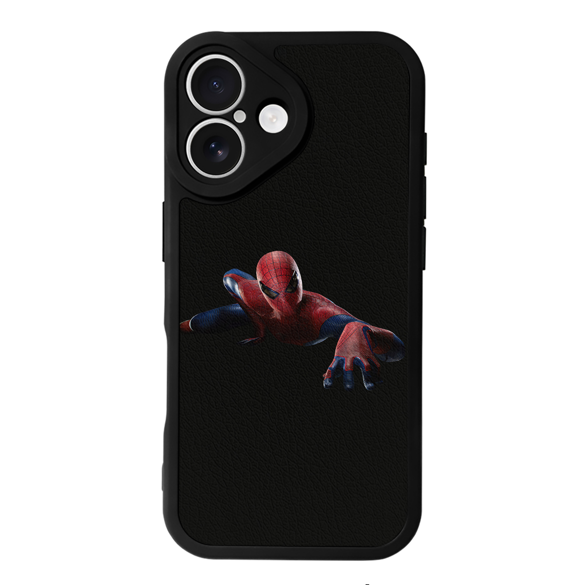 （画像用） Spider Man スパイダーマン 【iPhone 16シリーズ対応】シリコンスマホケース（レザー調） 材質：シリコン